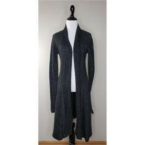 Cabi Cloak Black Marled Knit Cardigan Style 3530